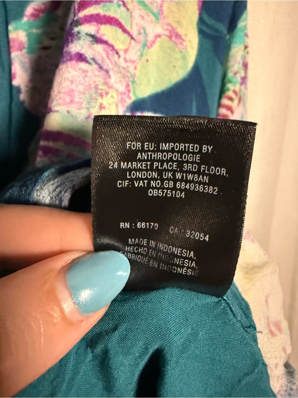 Maeve by Anthropologie Floral Elia Dress in Turquoise Size 2 - Picture 12 of 12